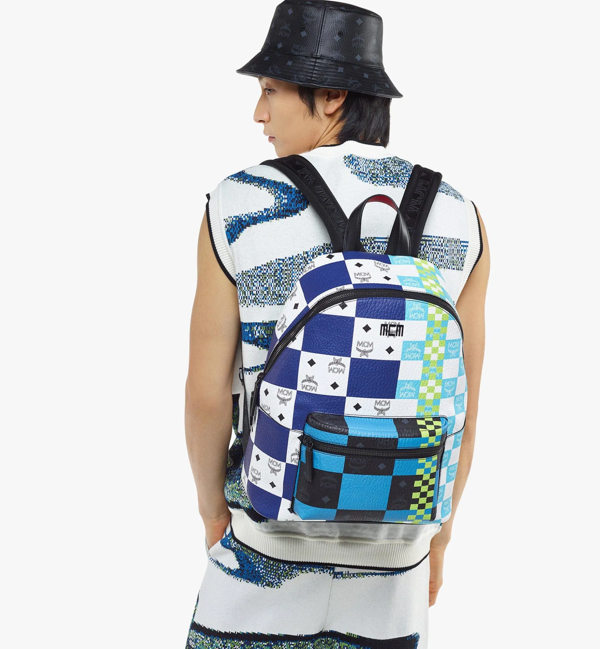 Stark Rucksack In Checkerboard Visetos