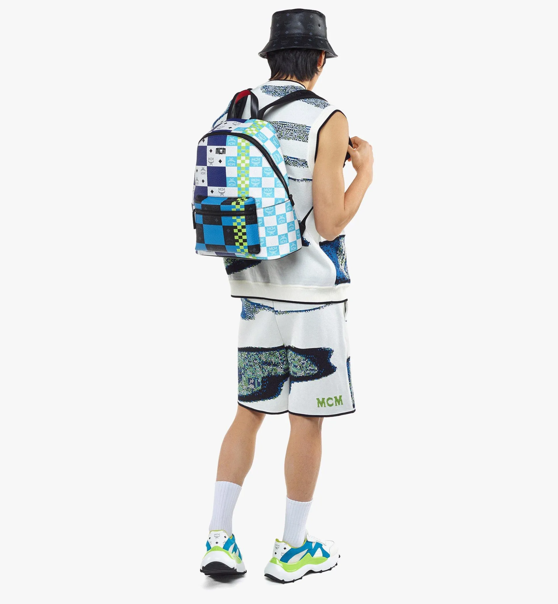 Stark Rucksack In Checkerboard Visetos