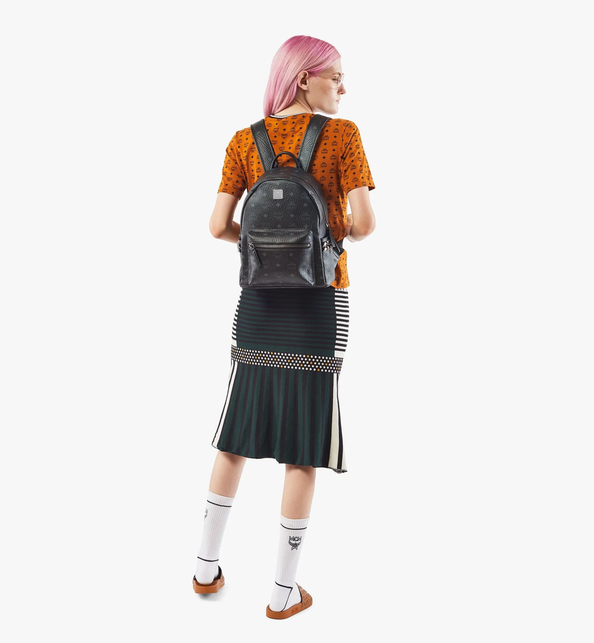 Stark Rucksack In Visetos Mit Seitlichen Nieten