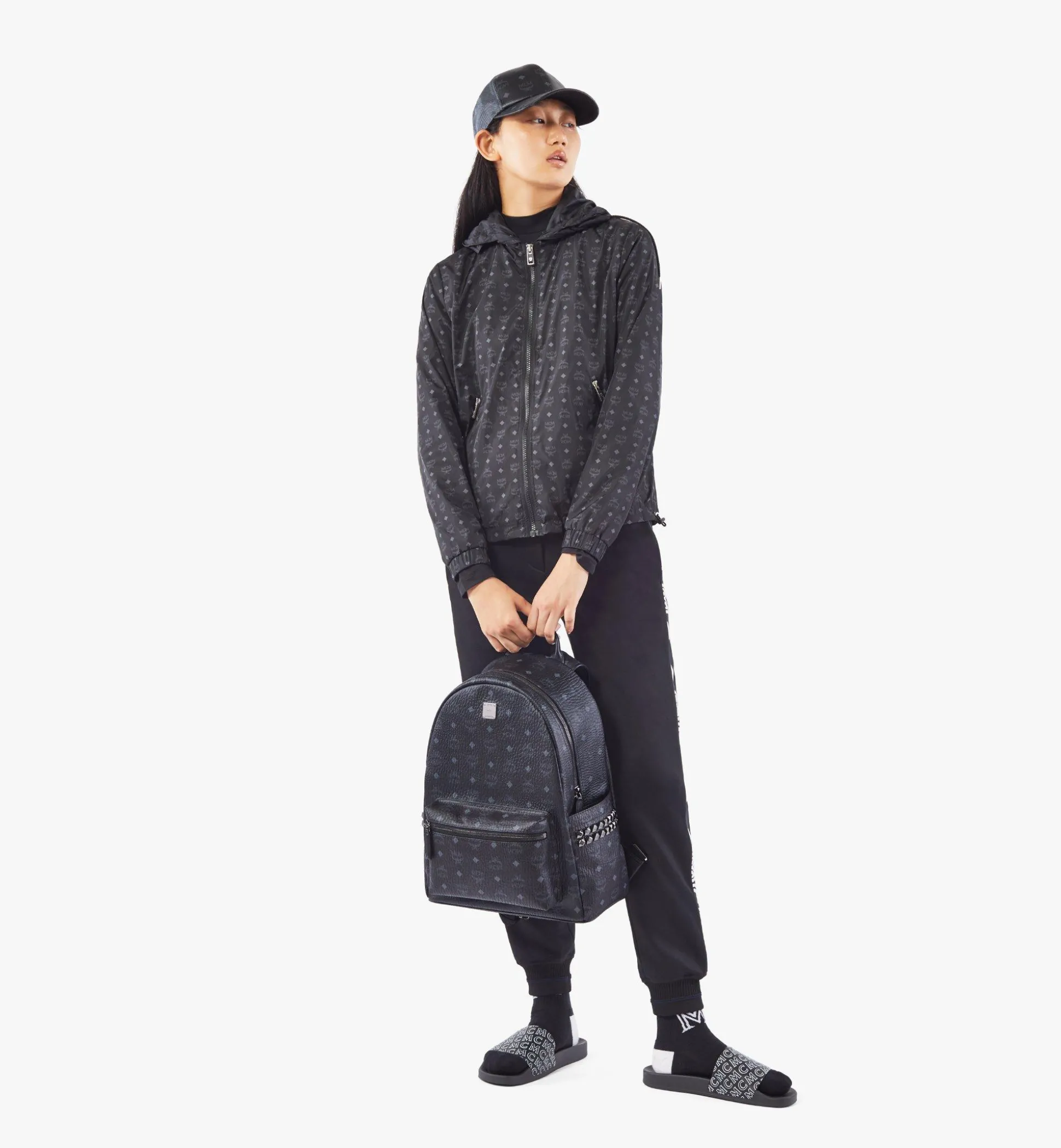 Stark Rucksack In Visetos Mit Seitlichen Nieten
