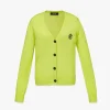 Strickjacke Aus Wolle Mit Cubic-Logo Fur Damen