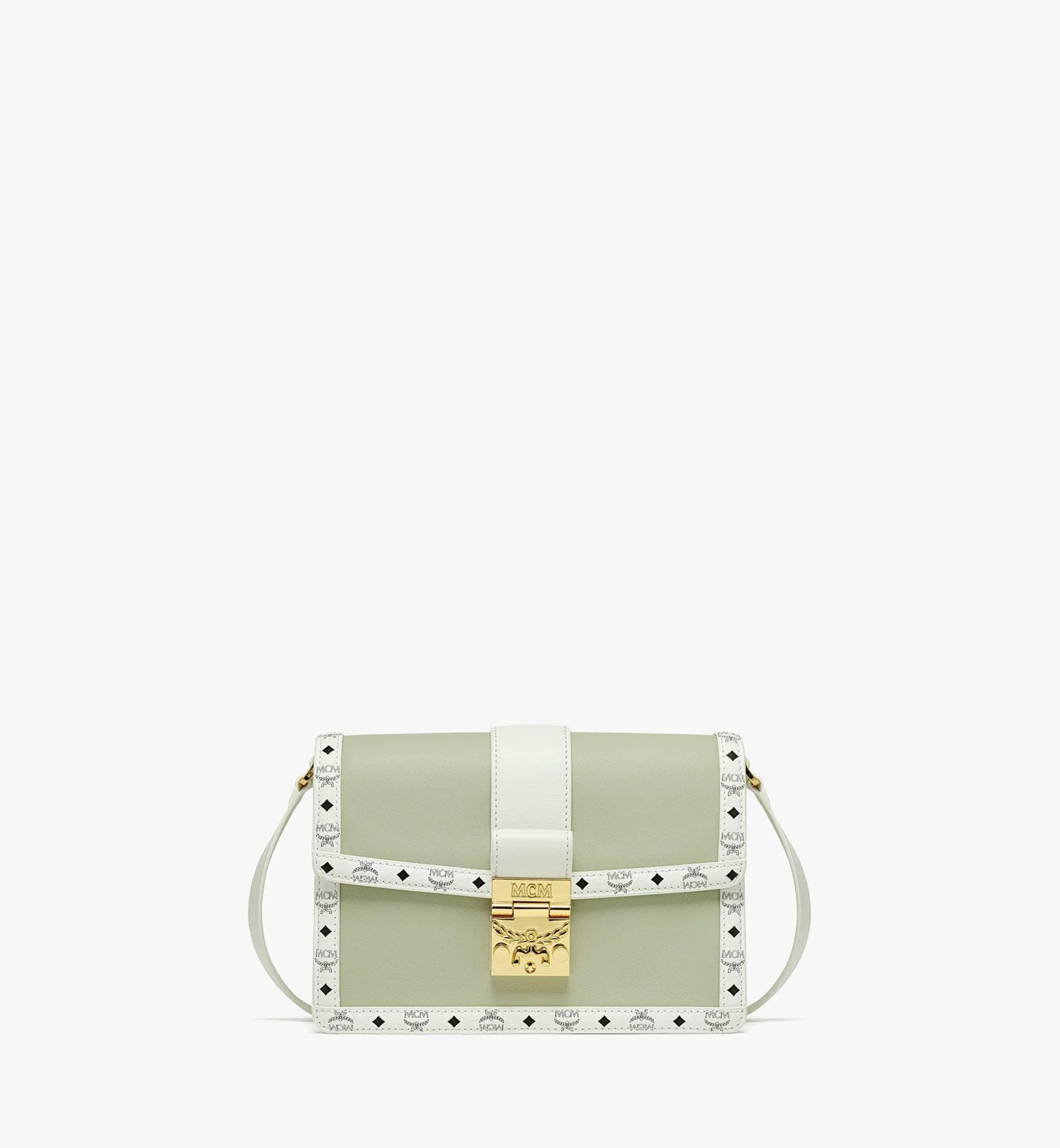 Tracy Schultertasche In Leder-Visetos-Mix