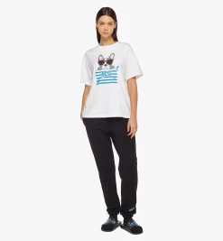 T-Shirt Mcm Sommer Aus Bio-Baumwolle Mit „M Pup"-Motiv Fur Damen