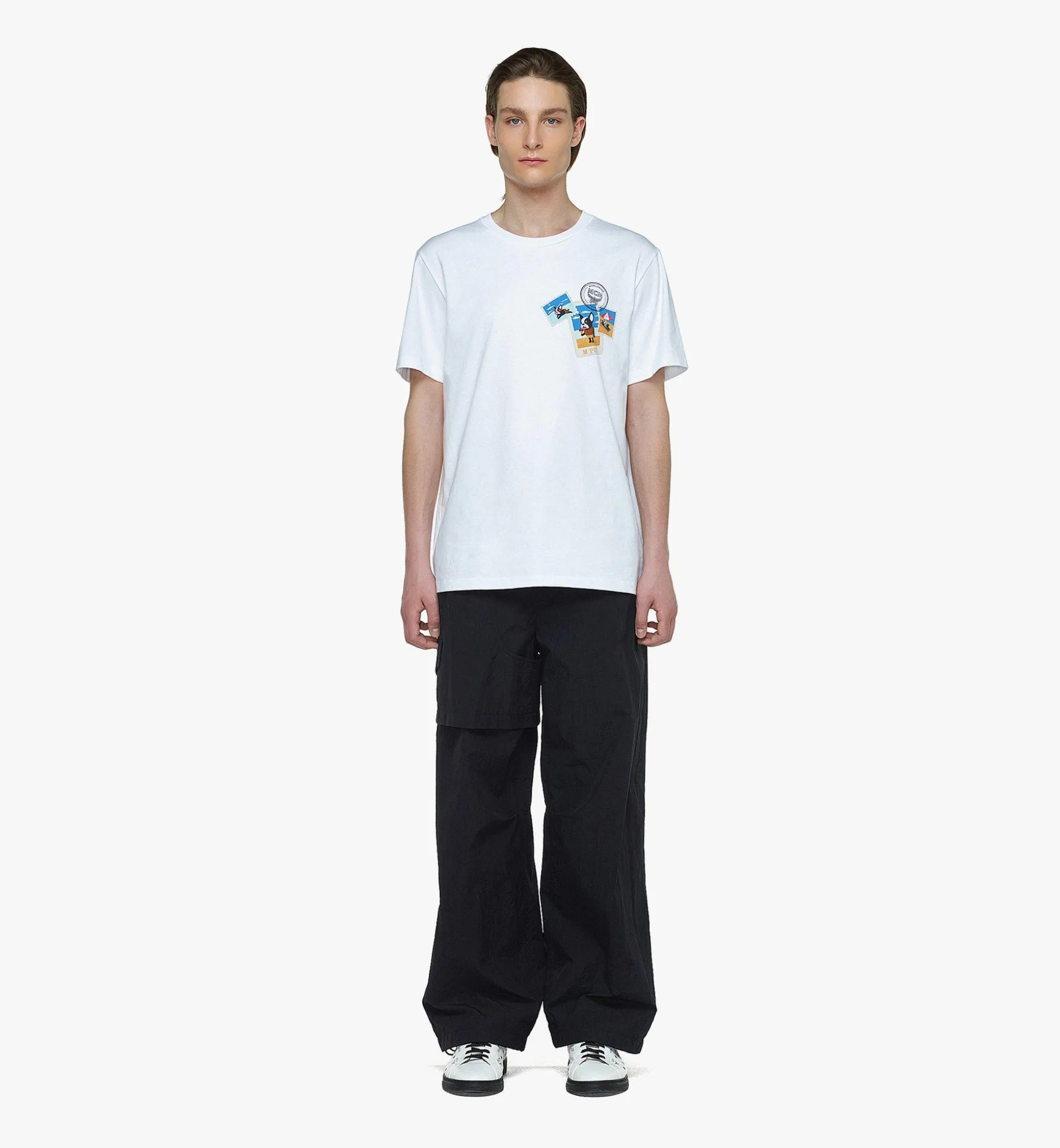 Unisex-T-Shirt M Pup Postcards Aus Bio-Baumwolle
