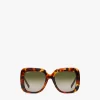 Zweifarbige, Quadratische Sonnenbrille
