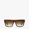 Zweifarbige, Rechteckige Sonnenbrille