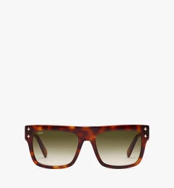 Zweifarbige, Rechteckige Sonnenbrille