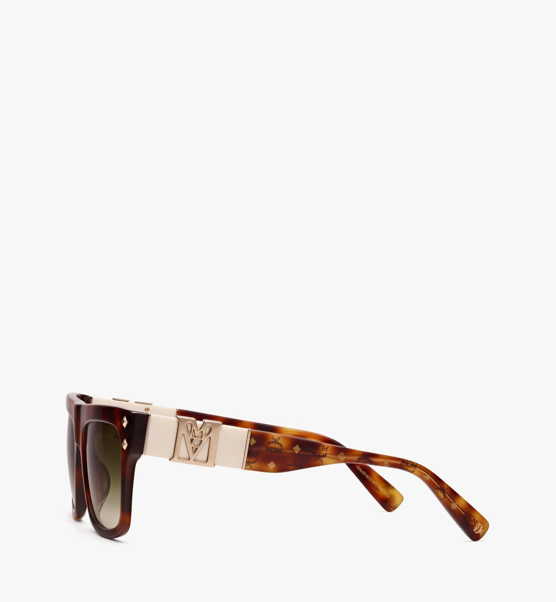 Zweifarbige, Rechteckige Sonnenbrille