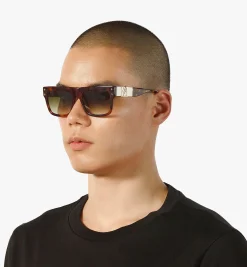 Zweifarbige, Rechteckige Sonnenbrille